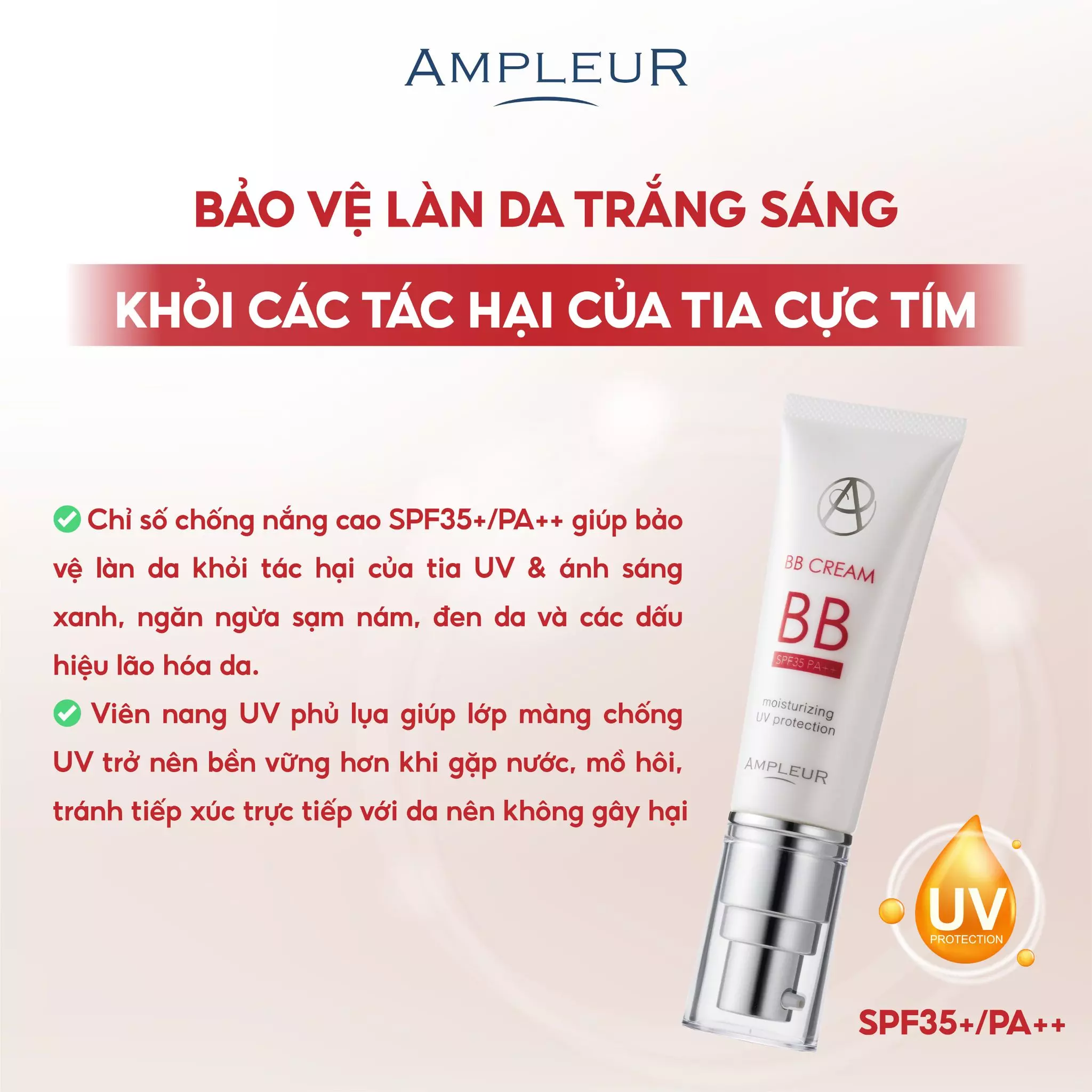 Bảo vệ da toàn diện khỏi ánh sáng và tác nhân môi trường
