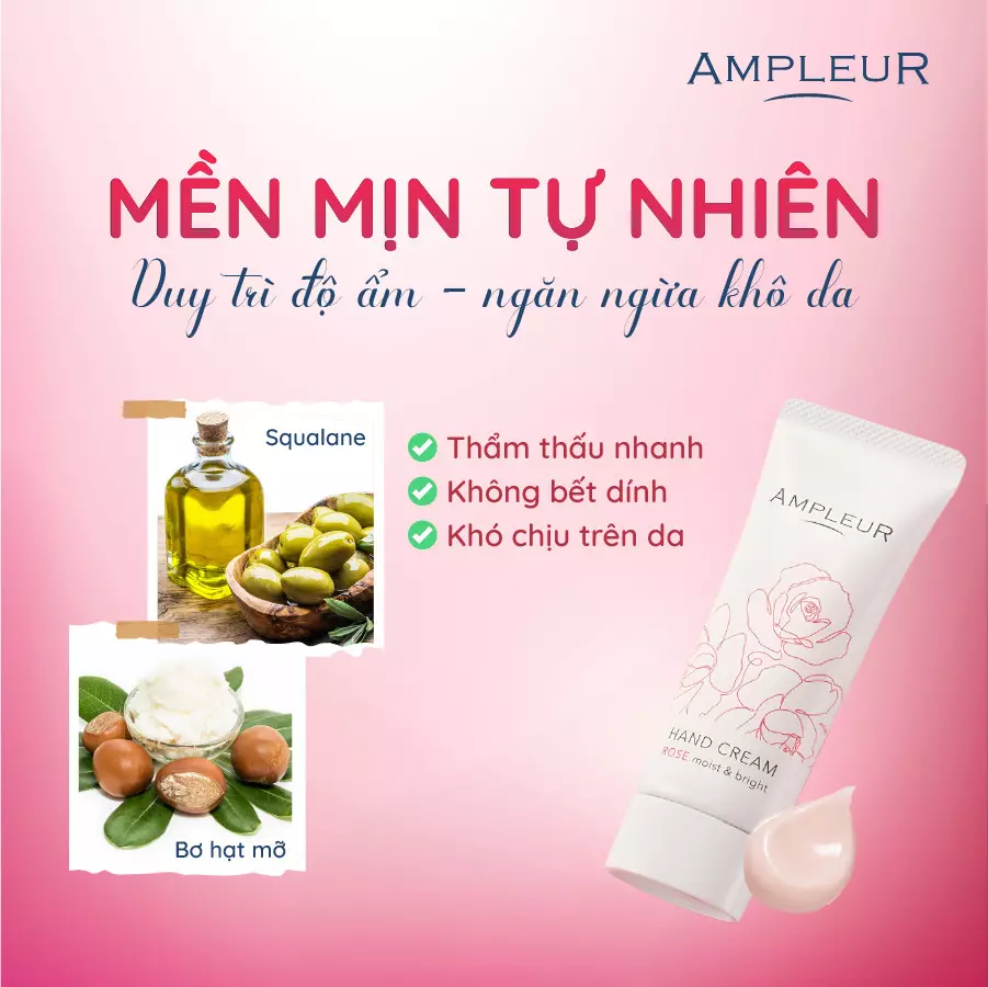 Kem dưỡng da tay Ampleur Luxury White Hand Cream