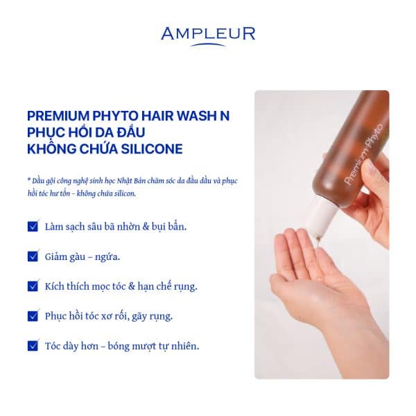 Dầu gội Premium Phyto Hair Wash N 2 Dau goi Ampleur cao cap 1