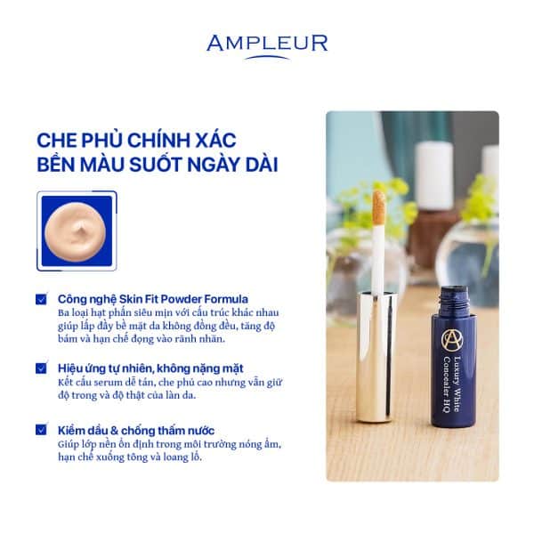 Kem che khuyết điểm Luxury White Concealer HQ 3 Kem che khuyet diem Luxury White Concealer HQ 2