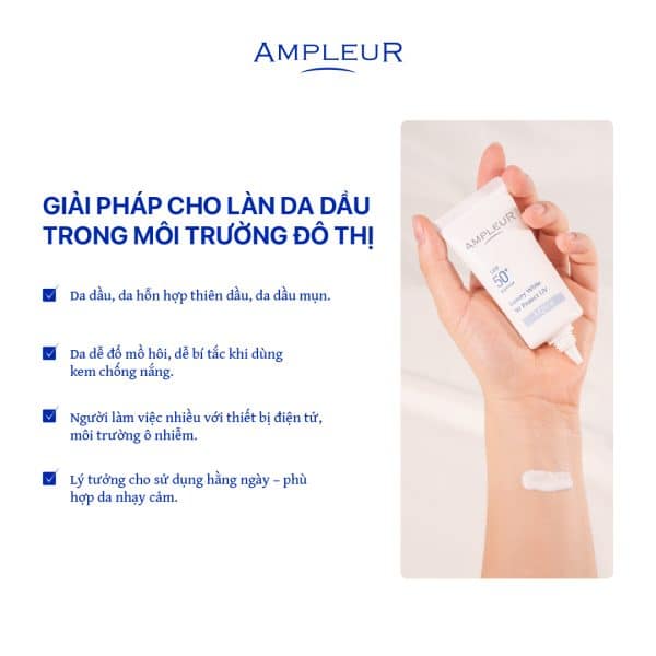 Kem chống nắng Ampleur Luxury White AQUA 5 Kem chong nang Ampleur Luxury White Aqua 4