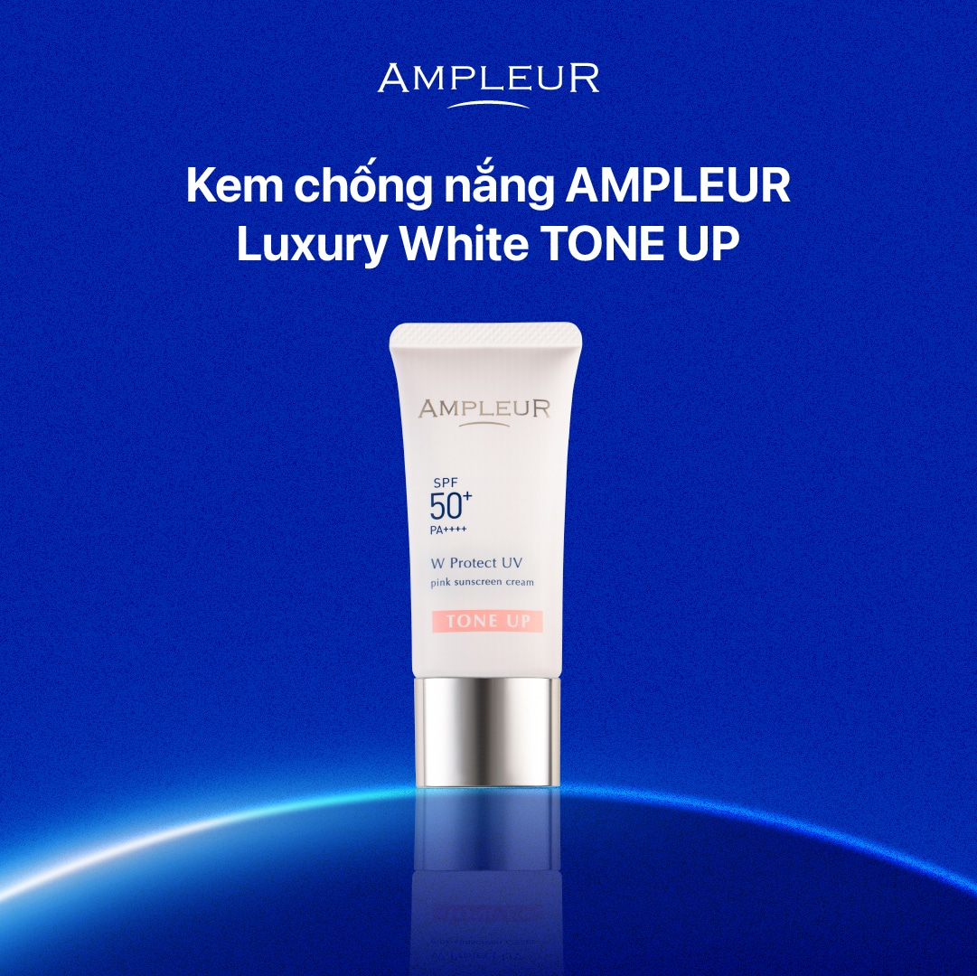 Top 1 kem chống nắng nâng tone nào tốt? 3 bí quyết trang điểm 2026 2 Kem chống nắng nâng tone Ampleur Tone Up