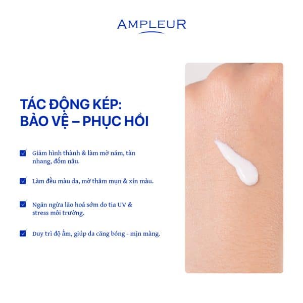 Kem chống nắng Ampleur W Protect UV Bright+ 3 Kem chong nang Ampleur W Protect UV Bright 2