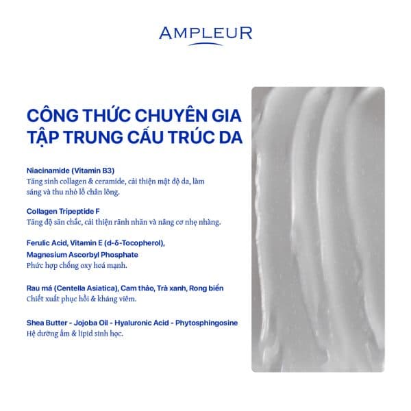 Kem nâng cơ giảm nhăn Wrinkle Bright Cream 3 Kem duong Ampleur Wrinkle Bight Cream 2