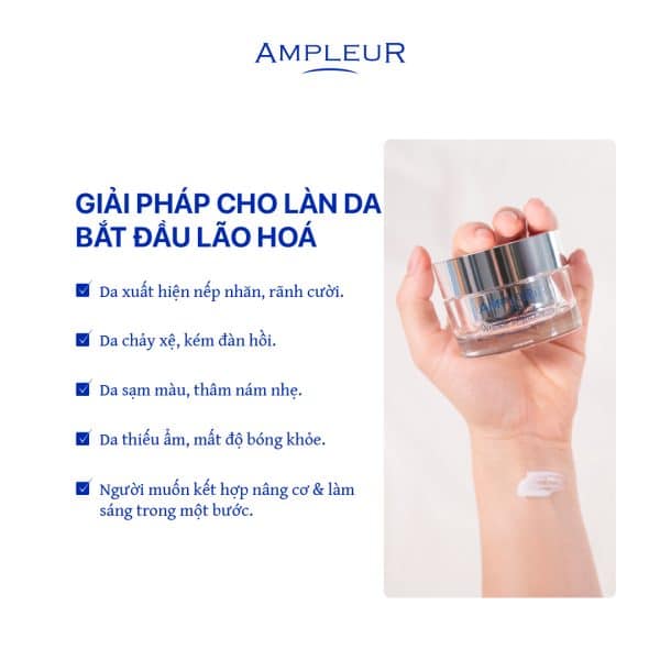 Kem nâng cơ giảm nhăn Wrinkle Bright Cream 4 Kem duong Ampleur Wrinkle Bight Cream 3