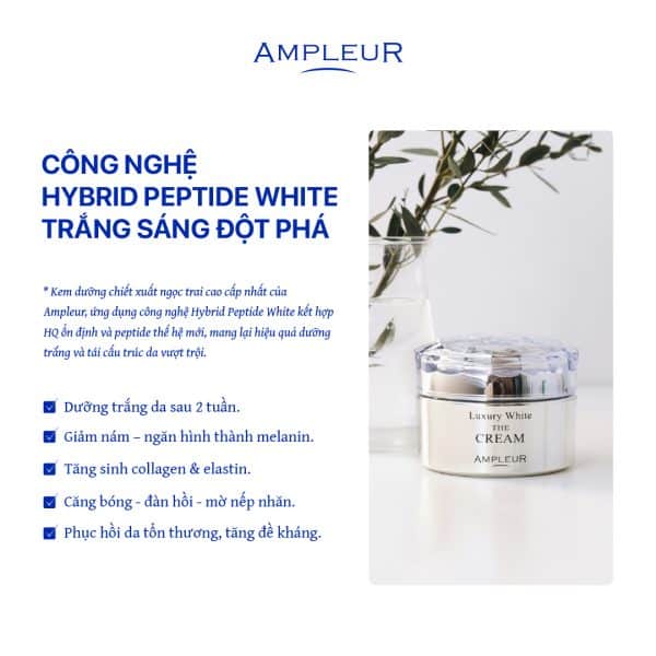 Kem dưỡng chiết xuất ngọc trai Luxury White The Cream 2 Kem duong chiet xuat ngoc trai Ampleur The Cream 1