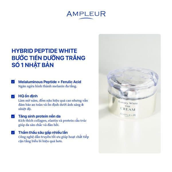 Kem dưỡng chiết xuất ngọc trai Luxury White The Cream 3 Kem duong chiet xuat ngoc trai Ampleur The Cream 2