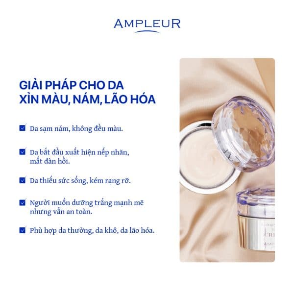 Kem dưỡng chiết xuất ngọc trai Luxury White The Cream 5 Kem duong chiet xuat ngoc trai Ampleur The Cream 4