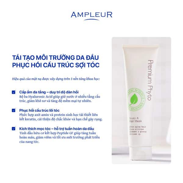Mặt nạ ủ tóc Premium Phyto Scalp Hair Mask N 5 Mat na u toc Ampleur Premium Phyto Mask 4