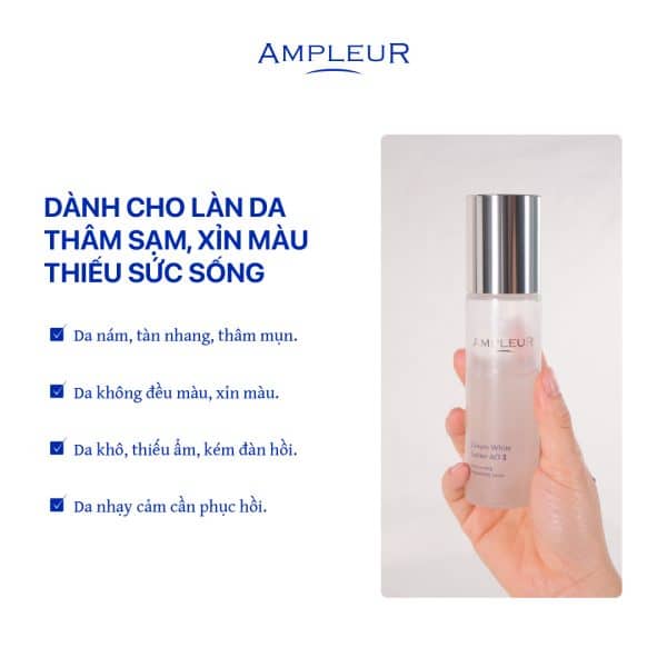 Nước hoa hồng trắng da Luxury White Lotion AO II 5 Nuoc hoa hong Ampleur Luxury White AO II 4
