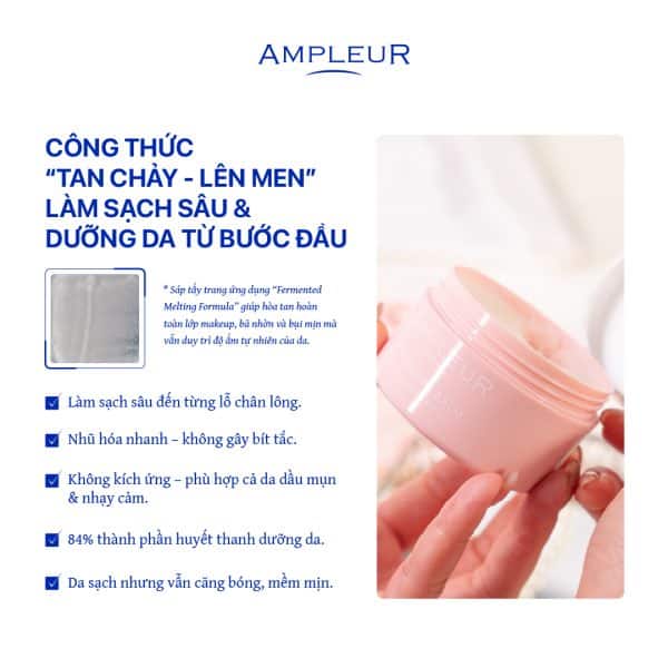Sáp tẩy trang Ampleur Cleansing Balm 2 Sap tay trang Ampleur Cleansing Balm 1