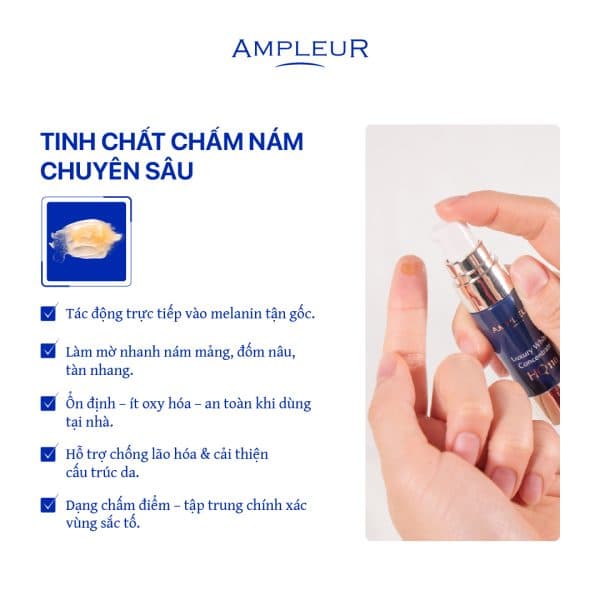 Serum đặc trị nám tàn nhang Luxury White Concentrate HQ110 2 Serum tri nam Ampleur Concentrate HQ110 1