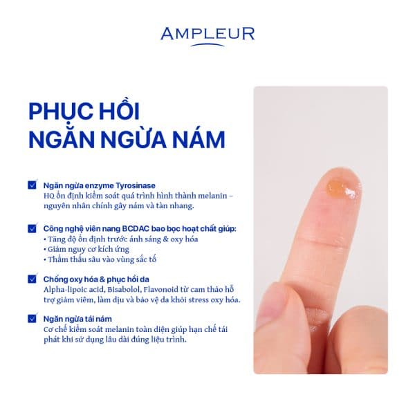 Serum đặc trị nám tàn nhang Luxury White Concentrate HQ110 3 Serum tri nam Ampleur Concentrate HQ110 2