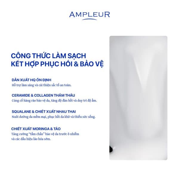Sữa tẩy trang Luxury White Cleansing Milk N 4 Sua tay trang Ampleur Luxury White Cleansing Milk 3
