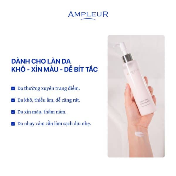 Sữa tẩy trang Luxury White Cleansing Milk N 5 Sua tay trang Ampleur Luxury White Cleansing Milk 4