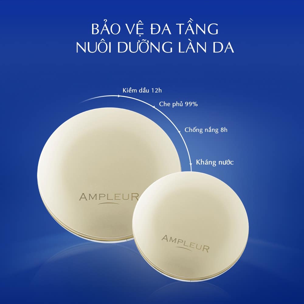 Top 2 phấn phủ kiềm dầu chống nắng tốt nhất cho mùa hè 3 Phấn phủ kiềm dầu truyền thống Ampleur Face Powder Classic