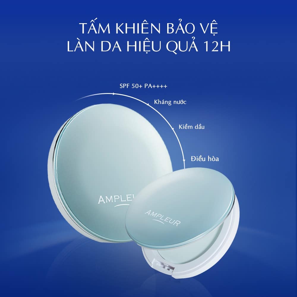 Top 2 phấn phủ kiềm dầu chống nắng tốt nhất cho mùa hè 2 Phấn phủ kiềm dầu làm mát Ampleur Face Powder Cool