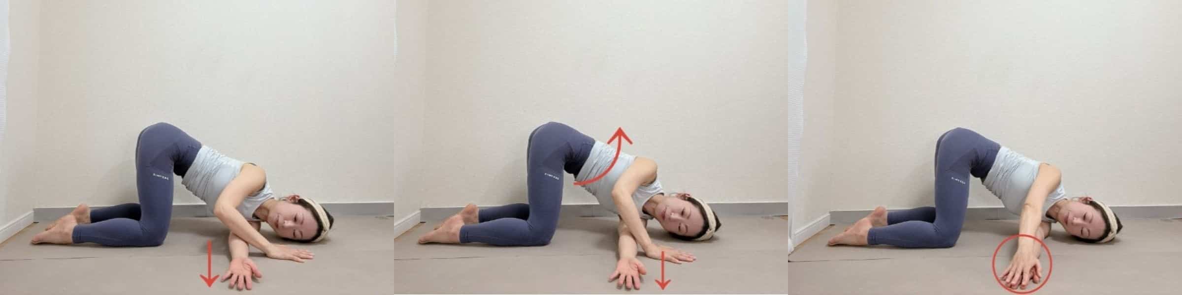 2 bài tập Yoga trường hoạt giúp phục hồi cơ thể mùa giao mùa 3 Bài tập Yoga Trường hoạt Tư Thế Mèo Vặn Mình (Cat Twist Pose)