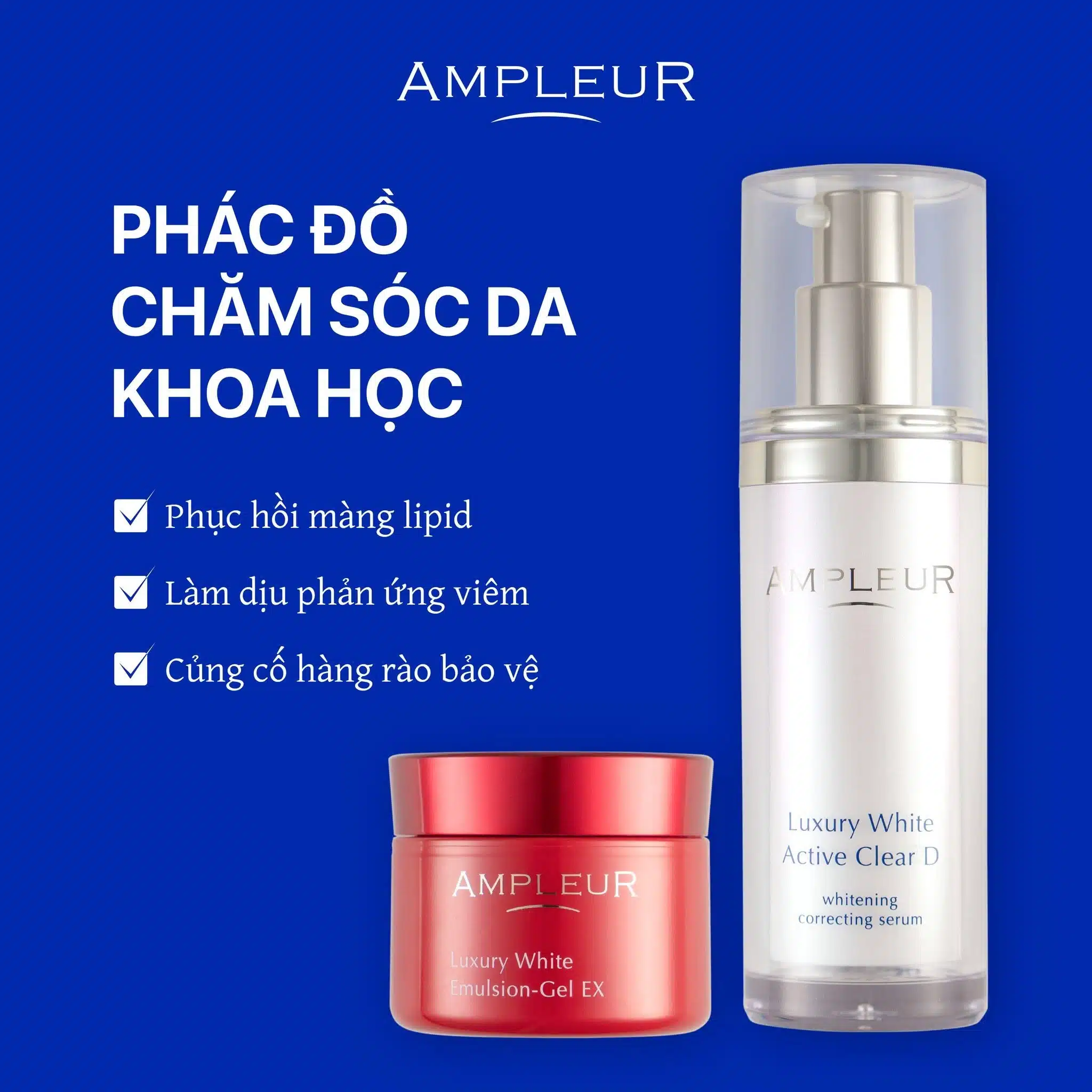 4 tuần thay đổi làn da giao mùa Review Kem dưỡng Ampleur và Clear D 2 Hành trình 4 tuần thay đổi thực tế trong bài review kem dưỡng Ampleur và Serum Clear D