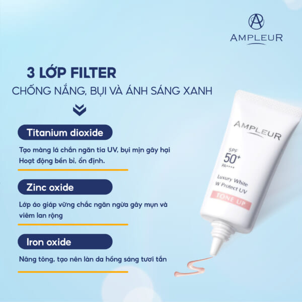 Kem chống nắng Luxury White TONE UP