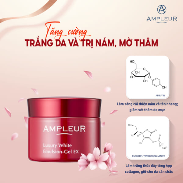 Kem dưỡng tăng cường Luxury White Emulsion-Gel EX