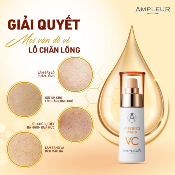 Serum se khít lỗ chân lông AMPLEUR VC ESSENCE WATER (6 loại Vitamin C)