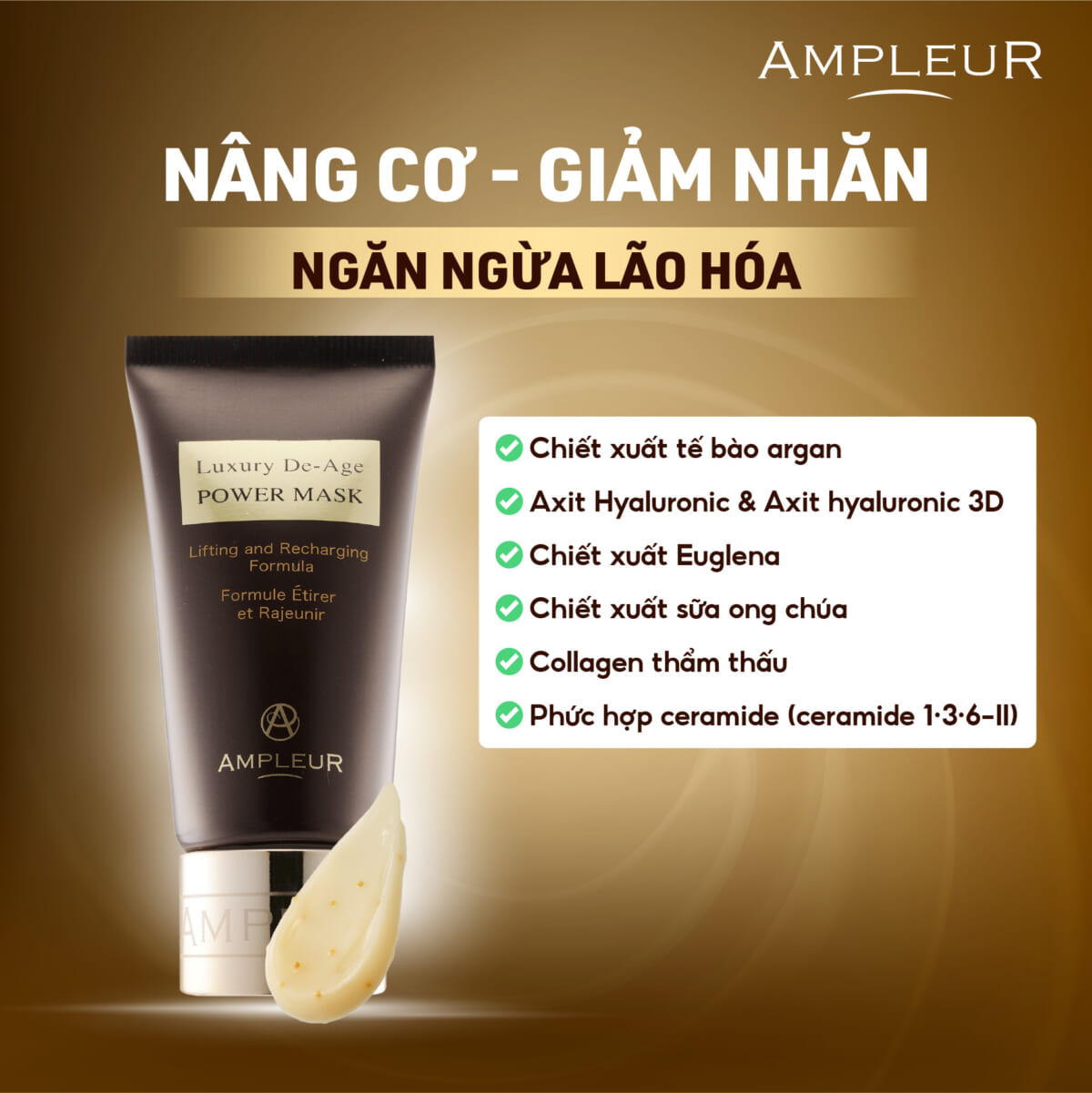 Mặt nạ ban đêm Luxury De-Age POWER MASK