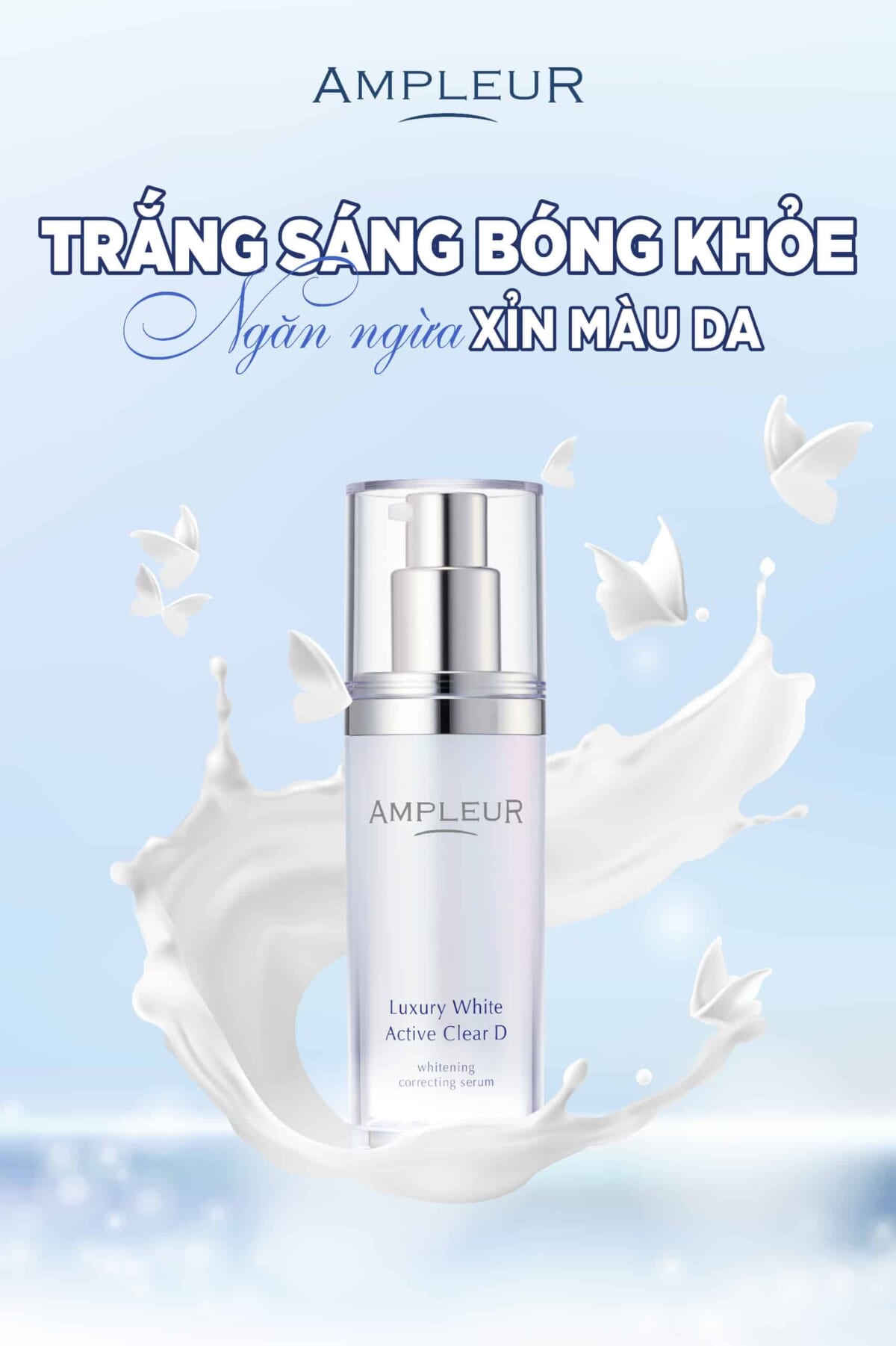 Serum trắng da trị nám Luxury White Active Clear D