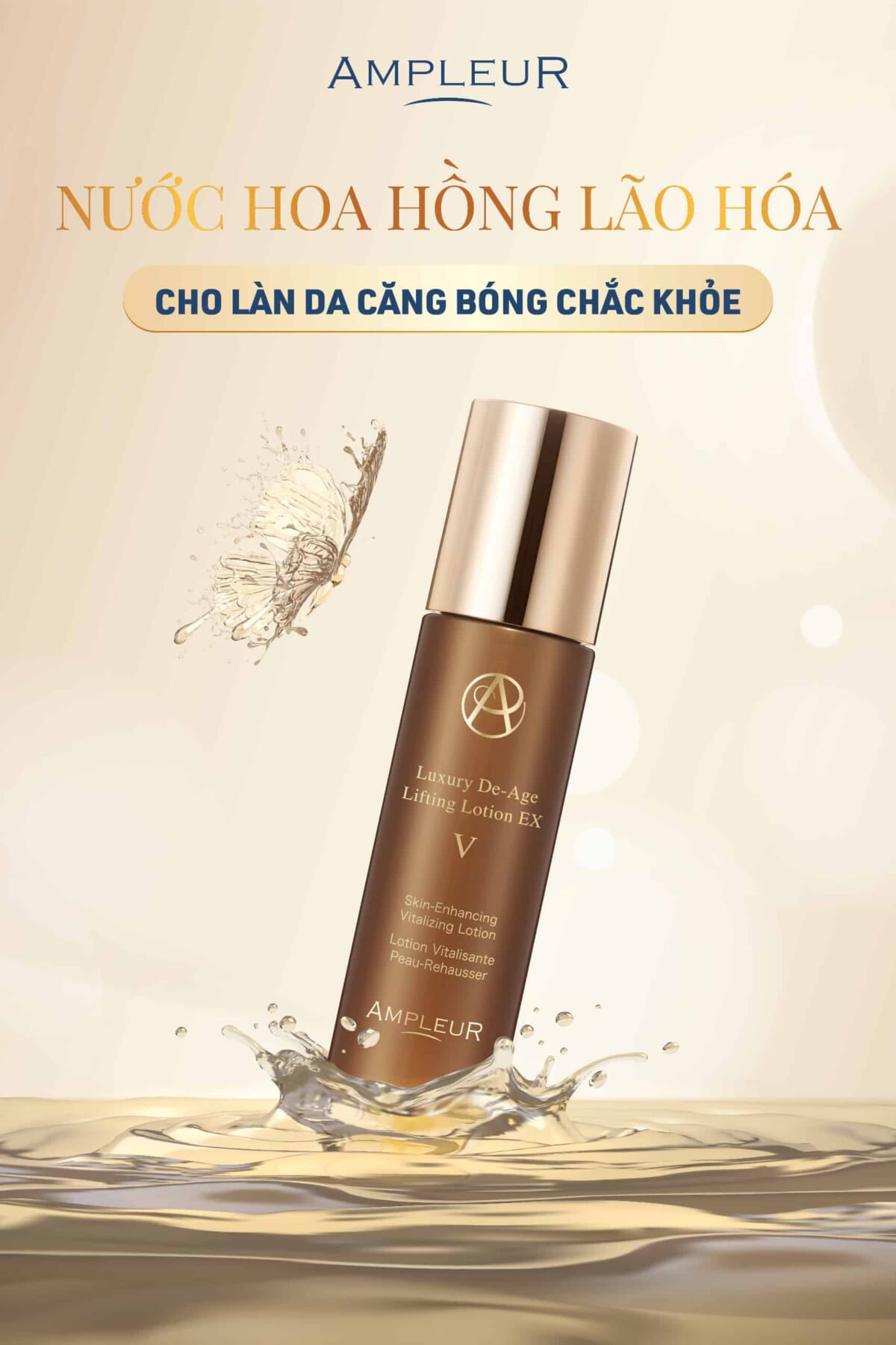 Nước hoa hồng lão hóa Luxury De-Age Lifting Lotion EX V