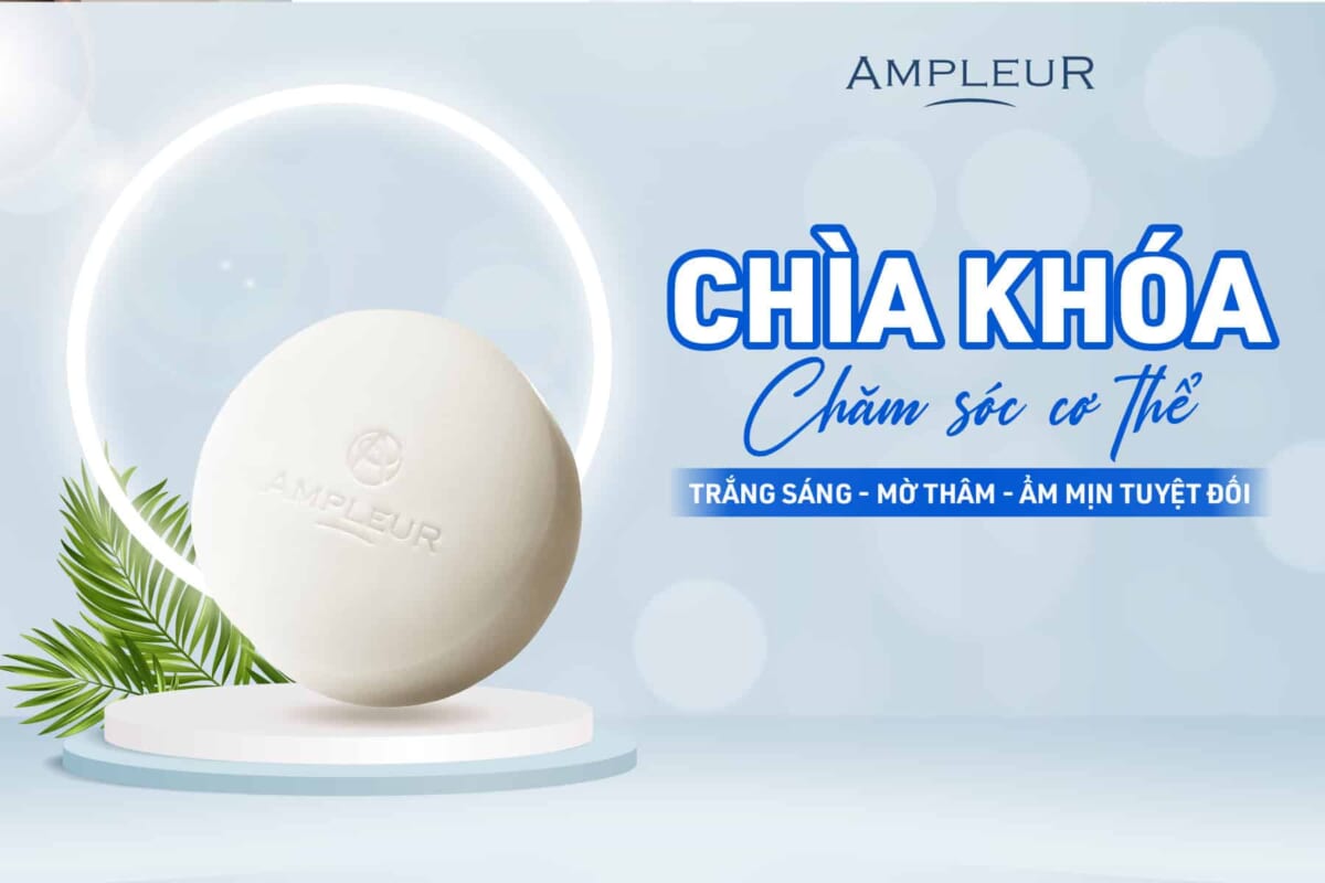 Xà phòng tẩy tế bào chết AMPLEUR BRIGHTENING BAR