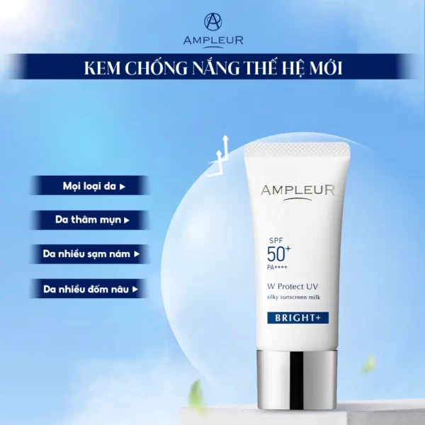 kem chống nắng ampleur w protect uv bright