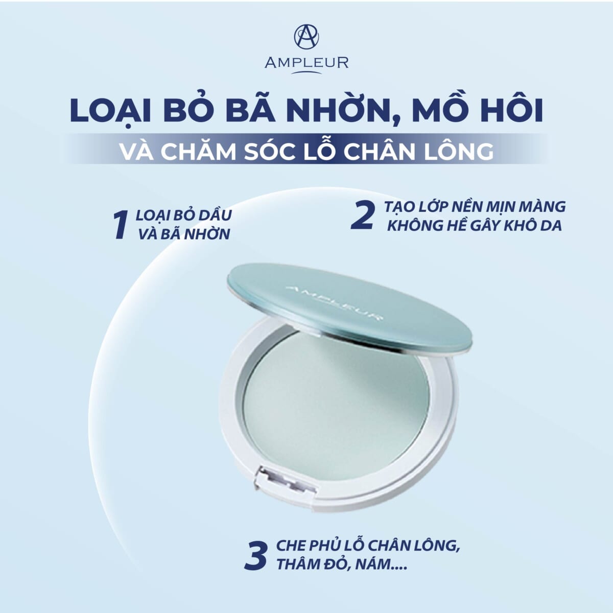 Phấn phủ Ampleur Face Powder Cool