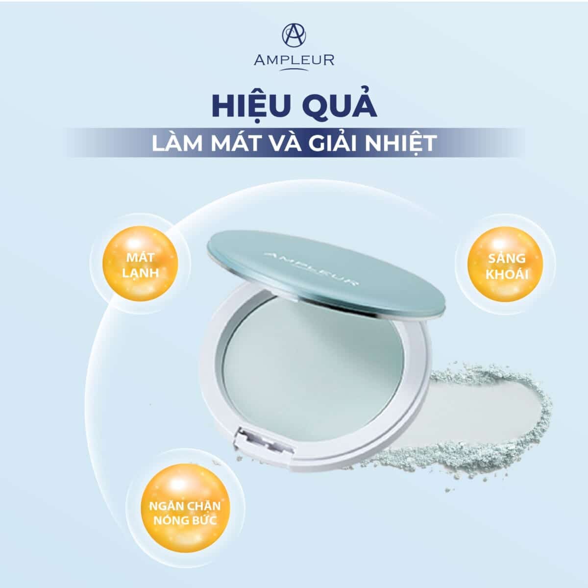 Phấn phủ Ampleur Face Powder Cool