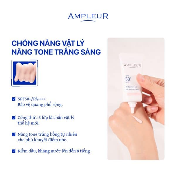 Kem chống nắng nâng tone Ampleur Luxury White Tone Up 1 Kem chong nang Ampleur Toneup 2