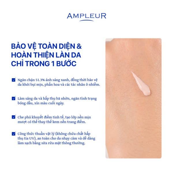 Kem chống nắng nâng tone Ampleur Luxury White Tone Up 2 Kem chong nang Ampleur Toneup 3