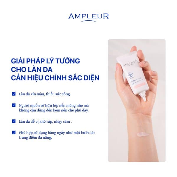 Kem chống nắng nâng tone Ampleur Luxury White Tone Up 4 Kem chong nang Ampleur Toneup 5