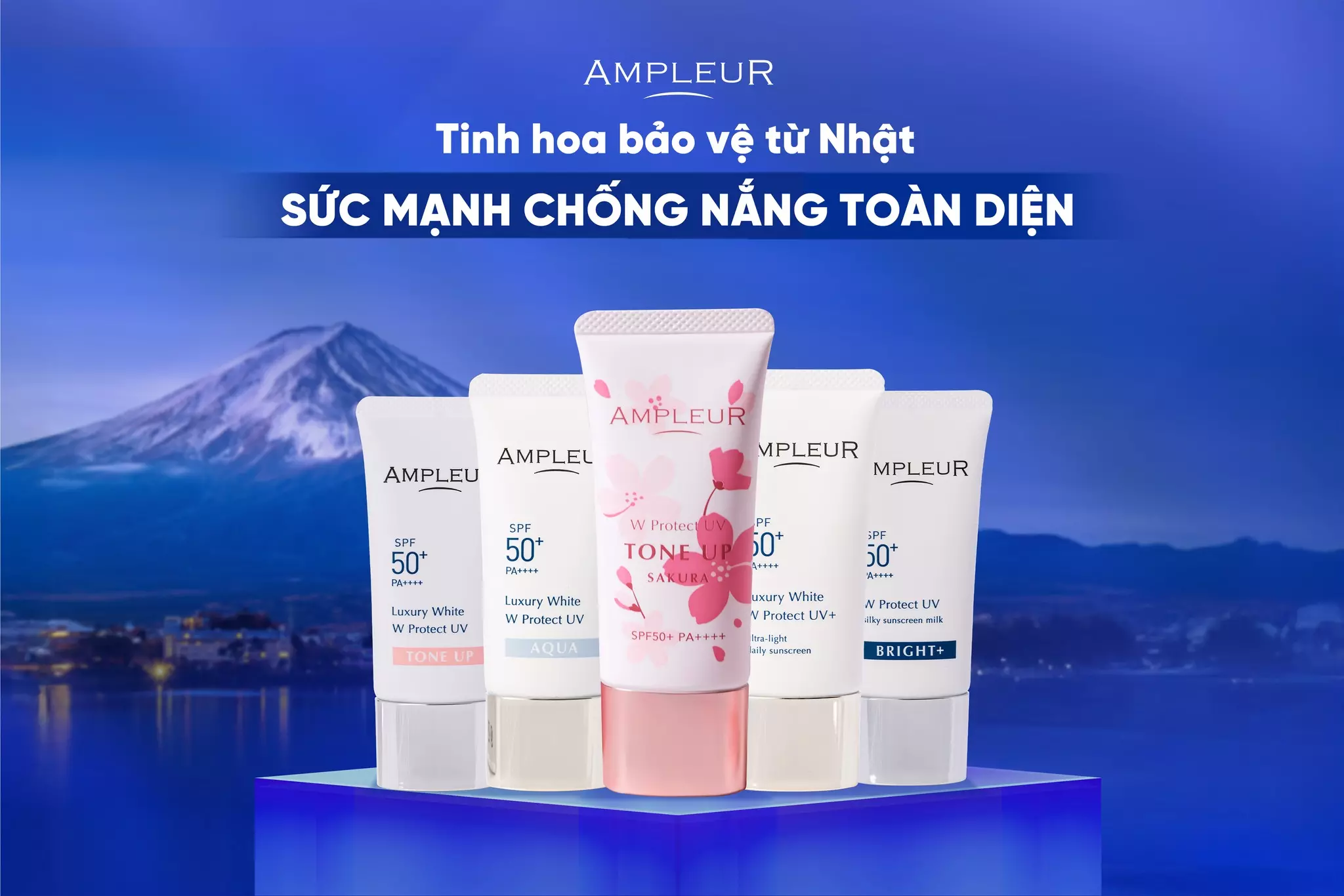 Các sản phẩm chống nắng phù hợp cho từng loại da - Chăm da mùa hè sáng mịn từ sáng đến tối chuẩn Nhật cùng Ampleur