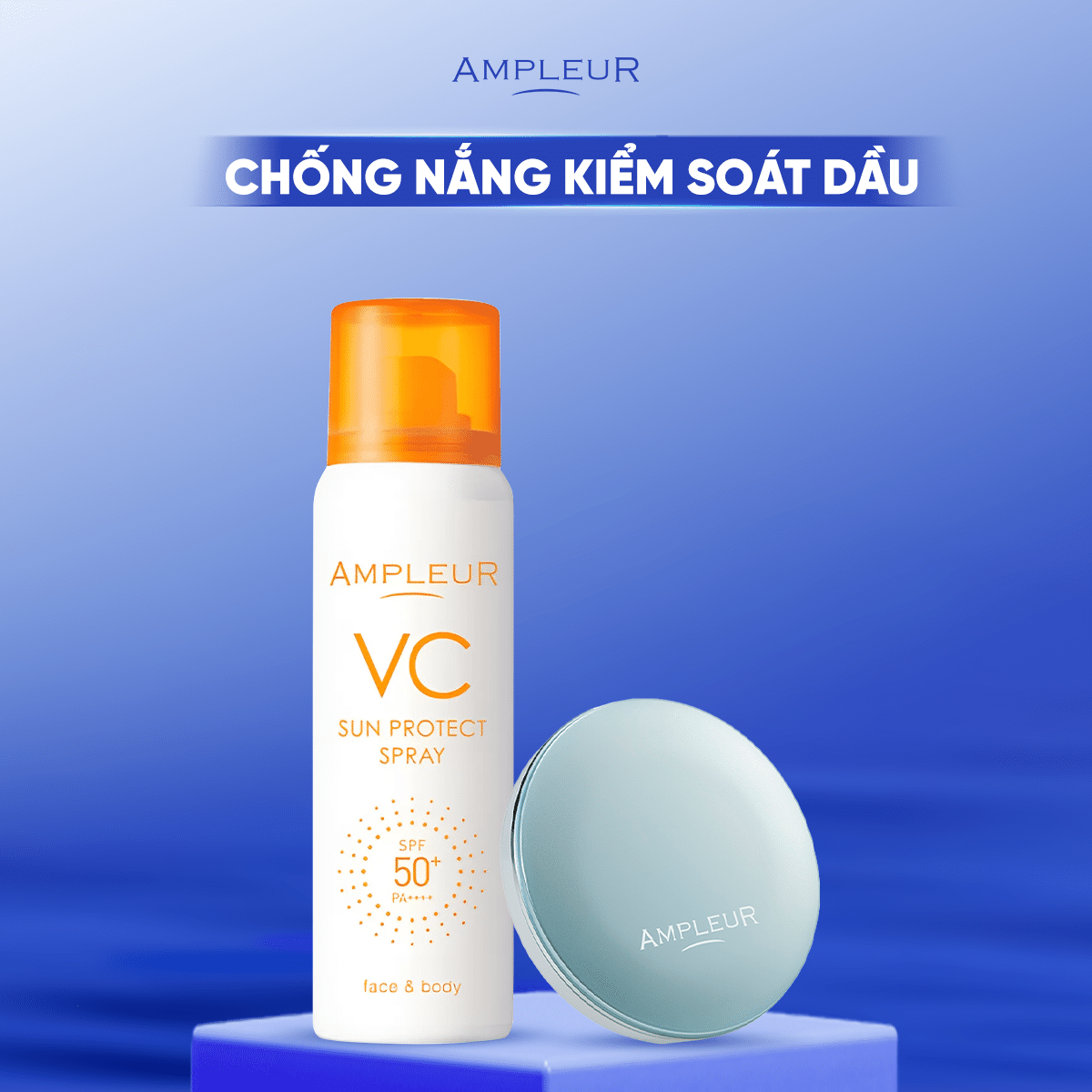 Combo xịt chống nắng + phấn phủ giúp duy trì làn da sáng mịn, khô thoáng suốt cả ngày, Chăm da mùa hè