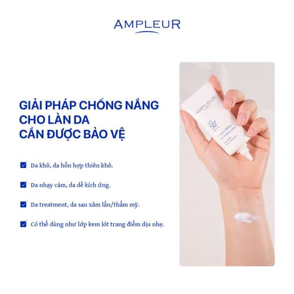 Kem chống nắng Ampleur Luxury White UV+ 5 Kem chong nang Ampleur Luxury White UV 4