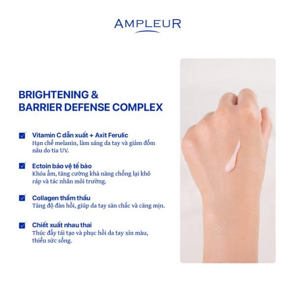 Kem dưỡng da tay Luxury White Hand Cream 3 Kem duong da tay Ampleur Hand Cream 2