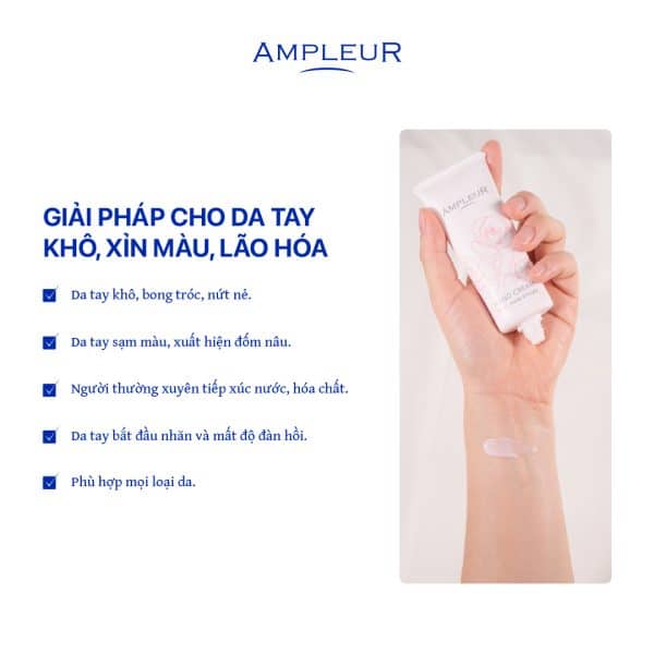 Kem dưỡng da tay Luxury White Hand Cream 5 Kem duong da tay Ampleur Hand Cream 4