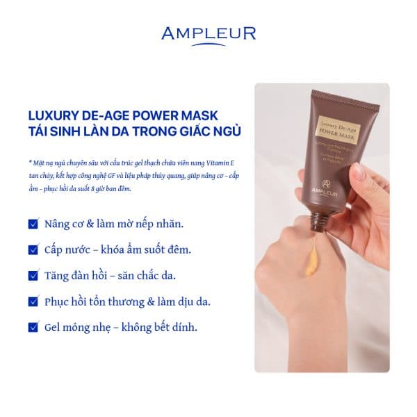 Mặt nạ ngủ ban đêm Luxury De-Age Powder Mask 2 Mat na ngu ban dem Ampleur Mask 1