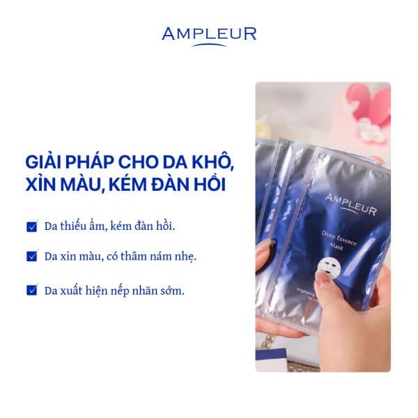 Mặt nạ nữ hoàng Deep Essence Mask 5 Mat na nu hoang Ampleur Deep Essence Mask 4