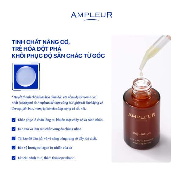 Serum nâng cơ trẻ hóa Ampleur Rejulution 1 Serum lao hoa Ampleur 2