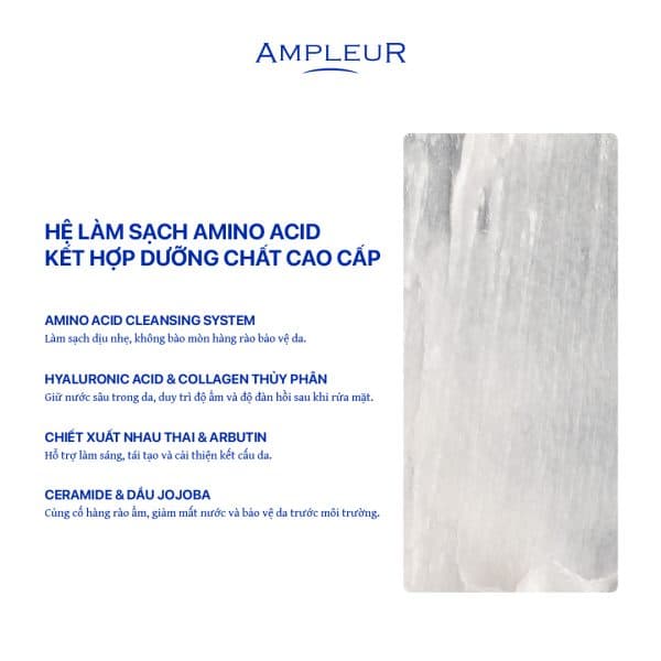 Sữa rửa mặt Luxury White Washing Foam N 4 Sua rua mat Ampleur Luxury White Washing Foam 3